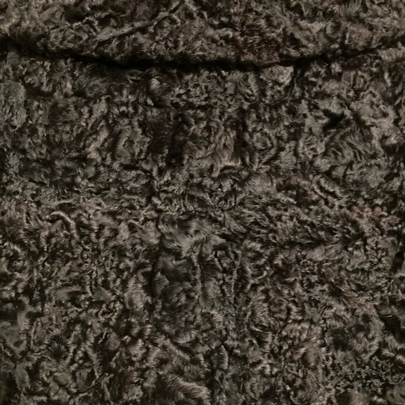 Vintage curly lamb cape 50s - Picture 4 of 5